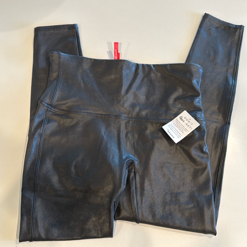 Spanx faux leggings, size XL